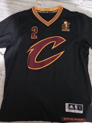 NBA Adidas Kyrie Irving Cavs Championship Short Sleeve Swingman Jersey L