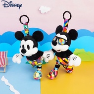 Disney Mickey Stuffed Toy Pendant with Keychain, Cute Plush Toy for Backpack and Car Decoration