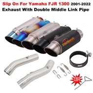 Slip On For Yamaha FJR 1300 2001 - 2022 FJR1300 FJR 1300 Moto Escape Motorcycle Exhaust System Muffl