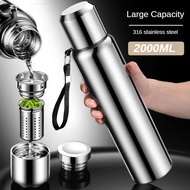 2L Tumbler Thermo Bottle Large Capacity Thermal Mug Stainless Steel Thermal Water Bottle Cold And Ho