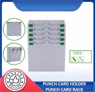 Punch Card Holder丨Punch Card Rack | 10slot Punch Card Holder *ABS Material