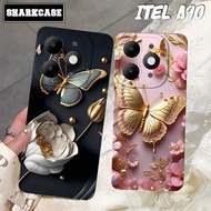 HP Itel A90 / A80 / A70 / A50 / A60 / A60S / A49 Phone Case with Modern Aesthetic Butterfly Motif - 