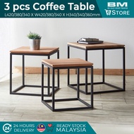 TRANSFORMER 3 pcs Functional Coffee Table / Side Table set (BM8097-CT)