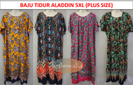 [5XL] Baju Tidur Batik Indonesia Aladdin 5L Soft Cotton Premium Quality Size Jumbo / Women Maxi Nigh