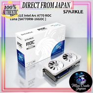 SPARKLE Intel Arc A770 ROC Luna OC Edition 16GB GDDR6 2 x DBB 100 mm Fan 2.5 Slot Metal Luna White E