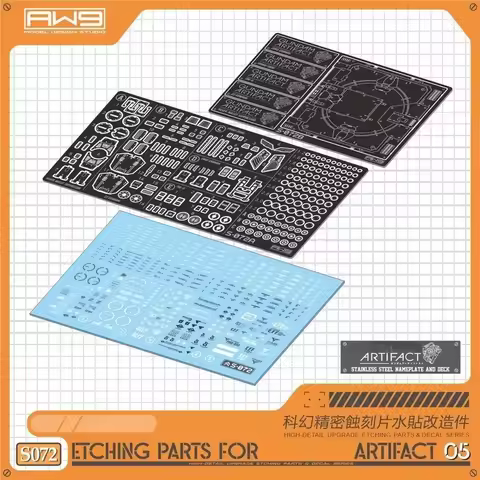 MADWORKS S72 Etching Parts & Decal for ARTIFACT Phase 5 for Modeling Hobby DIY Display Base Details 