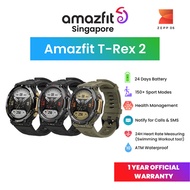 [Official Amazfit Singapore] Amazfit T-Rex 2 | 24-days Battery Life | Rugged Outdoor GPS Smartwatch