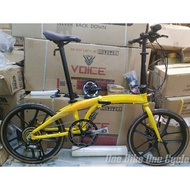 Java Zelo Folding Bike 20"(451)Custom Edition Shimano Altus 1x9sp Hydraulic Disc Hollow Crankset