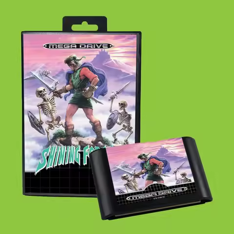 Link 15 Thunder Force Shining Force 1 2 EUR Version Game for SEGA Mega Drive Genesis 16 bit Game Car