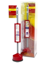 1/10 Hong Kong Bus City Airport Express Stop Column Decoration Sign Metal Model