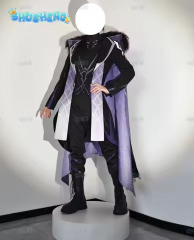 Genshin Impact Pantalone Regrator Cosplay Costume Wig Dress New Outfit Halloween Party Men's Woman h