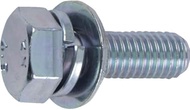 TRUSCO B716-0840 Washer Embedded Bolts, Trimmer, Trivalent White, Size: M8 x 15.7 inches (8 x 40 cm)