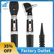 2 in 1 Professional Diagnostic Ear Eye Care LED Fiber Otoscope Ophthalmoscope Tool Sets
