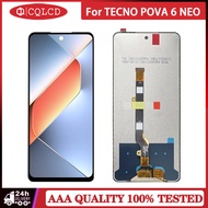 For Infinix Tecno Pova 6 Neo LCD Li6 Display Touch Screen Digitizer Assembly Replacement