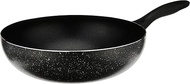 Wyking IHC30NL Induction Non Stick Wok Pan, 30 cm Diameter Black