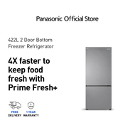 Panasonic NR-BX421 422L 2-door Bottom Freezer Refrigerator Steel Door Series NR-BX421BPSM