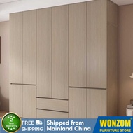 2/3/4/5/6 Doors Solid Wood Wardrobe Drawers Wardrobe with drawers Storage Cabinet