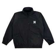 Stride Parachute Windbreaker Black Waterproof Unisex Tracktop Jacket – Axxon Threads