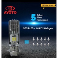 AYOTO M2B/OSRAM T19 AC/DC Hi-Lo MV88 LED Motorcycle Headlight