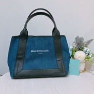 TK1984 BALENCIAGA巴黎世家牛仔布手挽包包 CABAS S TOTE BAG DENIM