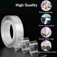 Magic nano tape reusable strong adhesive sticker handphone car deskboard pelekat double side tape pe