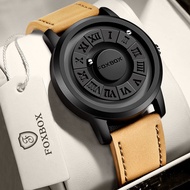 LIGE นาฬิกาผู้ชายแบรนด์ FOXBOXนาฬิกาควอตซ์ลูกปัดสแตนเลสที่สร้างสรรค์สำหรับกันน้ำผู้ชายผู้ชายนาฬิกา +