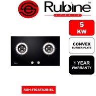 Rubine RGH-FIGATA2B-BL Gas Hob 2 Burner