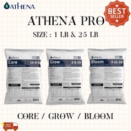 Chillleo1 ปุ๋ย ATHENA PRO - CORE / GROW / BLOOM 1lB/25 lB Bags  สินคัาพร้อมจัดส่ง