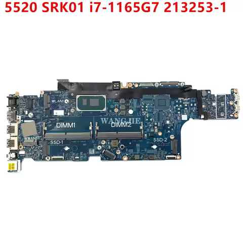 For Dell Latitude 5520 Laptop Motherboard i7-1185G7 CN-09PTKC 09PTKC 0287X3 213253-1 SRK03 i5-1145G7