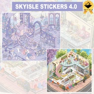 [KW] Velvet Serenity Stiker Landskap | Scene Sticker 3D Kesan Matte-Skin Lembut & Warna Tenang – GA 