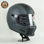 Bell Helmet Eliminator (Rally Matte Gray/Black) Retro Classic