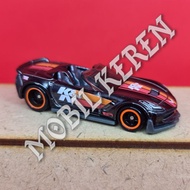 Diecast Hot Wheels Super Treasure Hunt Loose smooth Corvette C7 Z06 Convertible rubber tires Rivet