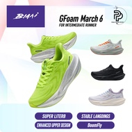 BMAI GFoam March 6 Running Shoes for Intermediate Runner | Jacquard-Woven Upper | BoomFly