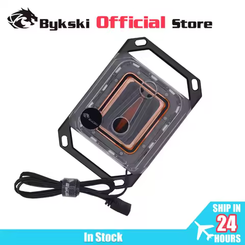 Bykski 0.08mm Microchannel Water Cooler Radiator Acrylic CPU Water Block for INTEL LGA1700/1800/115X