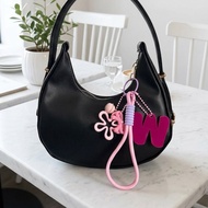 GANTUNGAN Senada Victory Bag Hanger Keychain/ Bagharm/ / BeautifulKeychain Initials Letters Polyeste