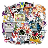 Futurama Sticker Random 50pcs Bender Fry 🔥 Malaysia Ready Stock
