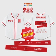 BTS World Tour Baseball Jersey custom 1st AnniversaryArirang KPOP BTS Baseball Jersey/