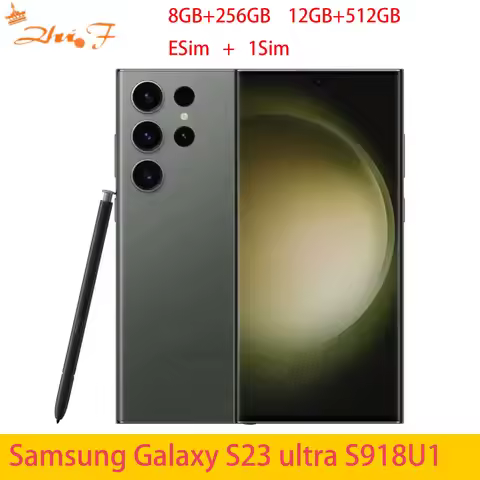 Samsung Galaxy S23 Ultra 5G S918U1 S918U Original 6.8' ROM 256/512GB RAM 8/12GB Snapdragon Android C