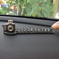 Car Temporary Parking Number Plate Car Number Reserver Car 4D Camera Moving Phone Number Plate Decor