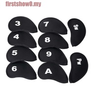FIRSTSHOW Golf Iron Headcover 3-SW Sports Golf Iron Covers Set Protective Accessories Iron Wedge Pro