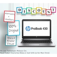 HP ProBook 430 G3 - 13.3-inch - Core i5 @ 6th Gen vPro - 4GB RAM - 500 GB HDD