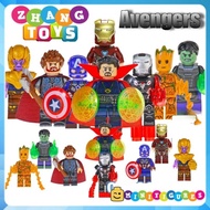 Groot Avengers War Machine Thor Thanos Endgame Captain America Hulk Dr Strange Minifigures Pogo PG8226