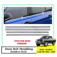 MMC Storm L200/300 2002 - 2008 Window Trim Chrome Lining / Door Belt Moulding