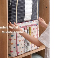 Foldable multifunctional storage 66L clothes storage box multi-purpose storage box