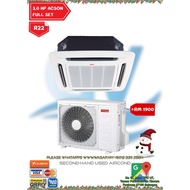 3.0HP York or Acson Cassette Type Used Aircond AC3250 / Non-inverter / Suitable For Restaurant / Off