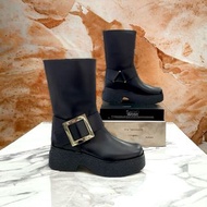 全新Roger Viver 中筒靴子女鞋36.5碼, strass ankle boots,RV 靴子， #BRAND NEW #香榭站正品