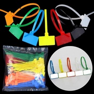 ANANASSZ 100pcs Cable Tag Plastic Label Tag Labels Markers Mesh Wire Marker Colorful Tag