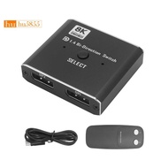 8K DisplayPort Switch 2 in 1 Out/ 1 in 2 Out Display Port DP Switch Supports 8K30Hz 4K120Hz for PC M