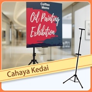 1Pcs KT Board Display Stand Rak Lantai Besi Dua Siri Untuk Poster Dan Iklan