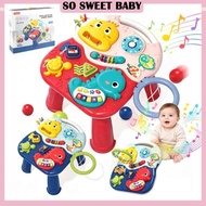 2 in 1 Baby Activity Table Multifunctional Musical Learning Table for Toddlers Educational Toy Gift